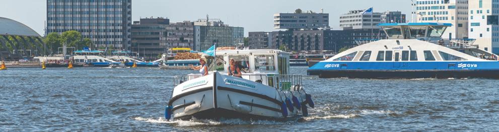 Boat on Amsterdam IJ