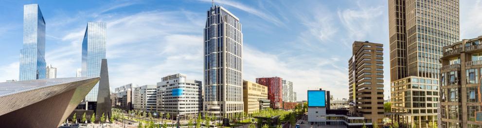 Buildings in Rotterdam city centre