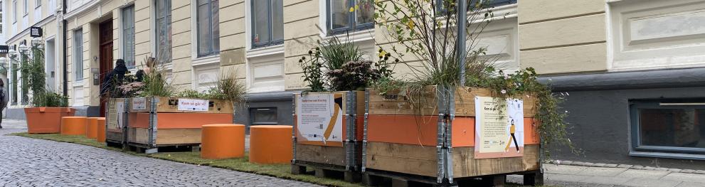 test of regulating a street in central Lund as a pedestrian zone