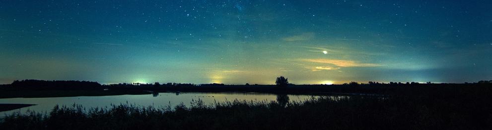 night sky in the Wadden Sea region
