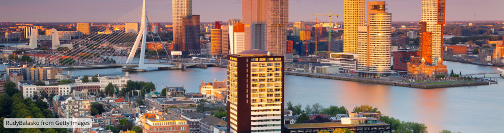 Buildings in Rotterdam city centre