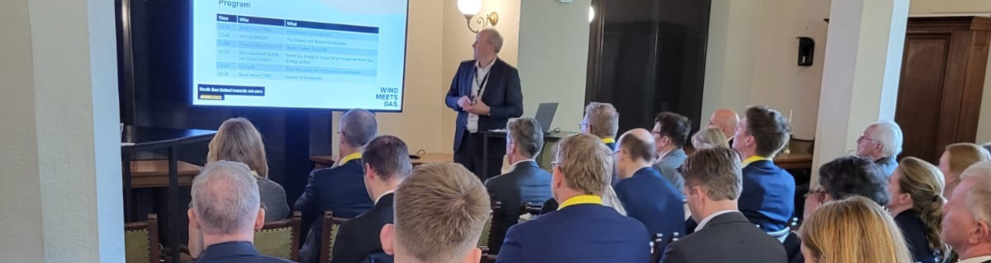 The Project consortium meet again during the anual Wind meets Gas Event in Groningen on October 13th 2023. Picture: New Energy Coalition