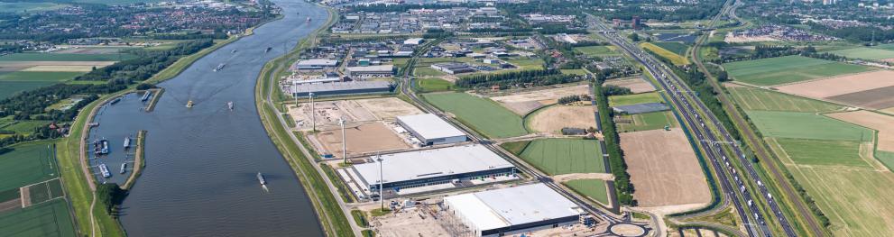 Aerial view of Distripark Dordrecht