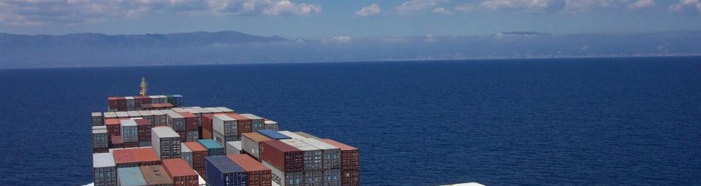 Image of a container ship