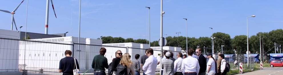 Pressure Cooker troupe visiting the gigastorage facility in the port of Amsterdam.