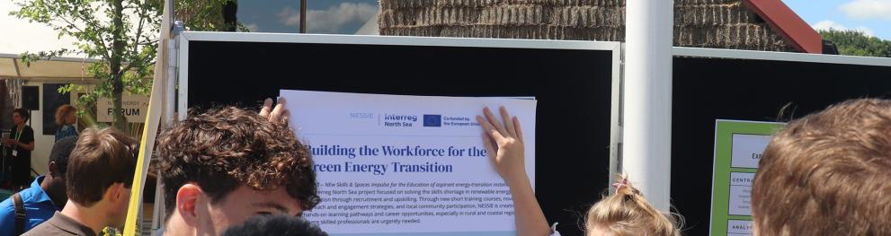 deborah presenting a poster