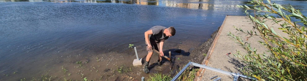 Extension crab trap Elbe river
