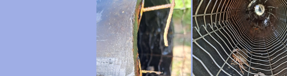 Header corrotion galvanized steel