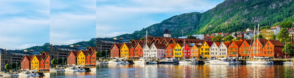 skyline of bergen