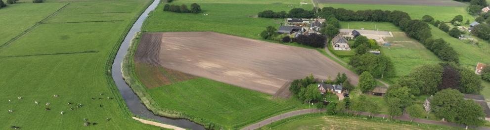 dronebeeld koppeling Masloot Eelderdiep - bunnerveen