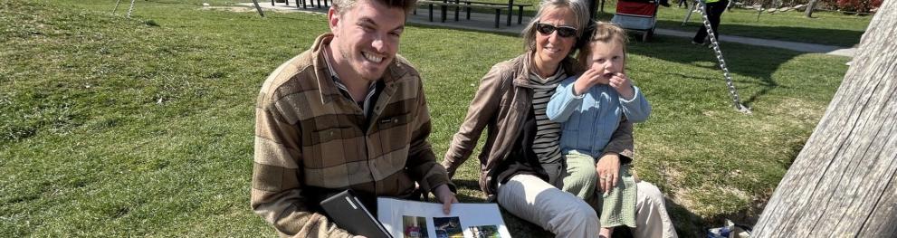 Photo of residents taking part in survey