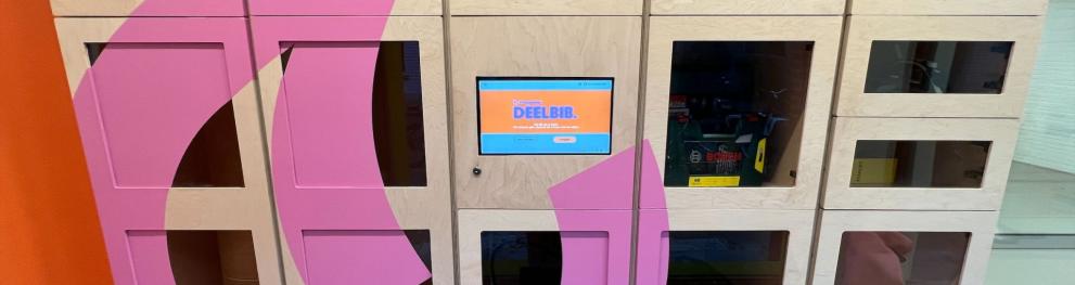 Photo of first Kringwinkel sharing station