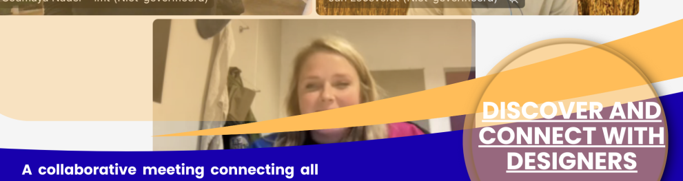 Designers meeting online