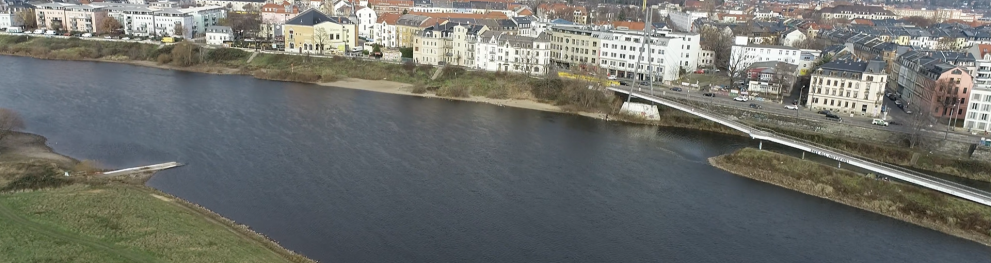 Drone survey at the Elbe River