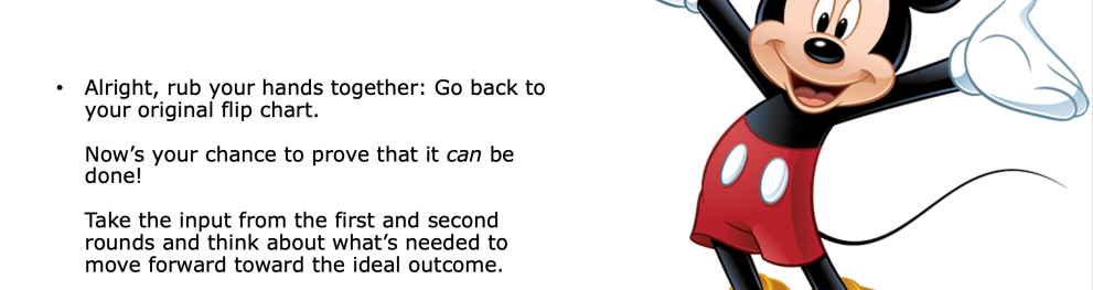 Workshop Disney method