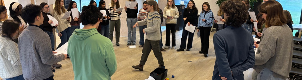 students in a circle