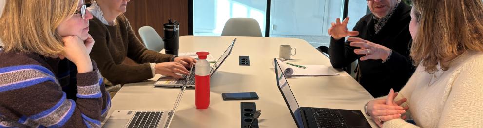 partners have a meeting at a table